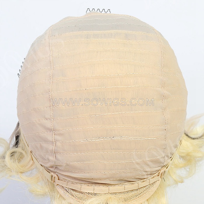 8inch 613 Color Straight Hair Bob Wigs 13*4 Lace Front Wigs 130% Density Virgin Human Hair Natural Hairline