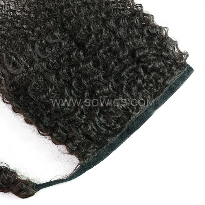 29x7cm Innovate Ponytail Wrap Around with 3 Clip Ins 100% Unprocessed Virgin Human Hair Natural Color