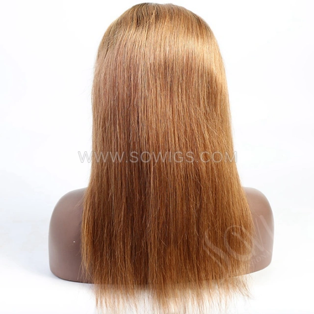 T1B/30 Color Straight Hair 13*4 Lace Front Wigs 130% Density Lace Wigs Virgin Human Hair Natural Color Natural Hairline