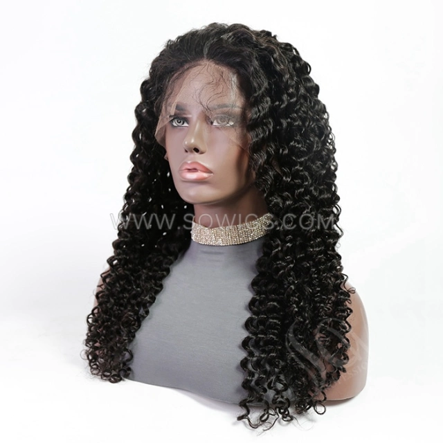 Italian Curly 13*4 Lace Front Wigs 180% Density Lace Wigs Virgin Human Hair Natural Color Natural Hairline