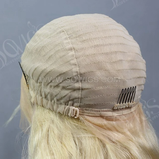 613# Blonde Color Body Wave 13*4 Lace Front Wigs 130% Density Lace Wigs Virgin Human Hair Natural Hairline