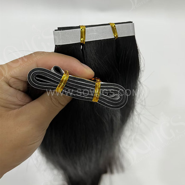 Long Tape in Tape Hair Extension 100gram/Set Natutal Color 100% Human Hair Weaves