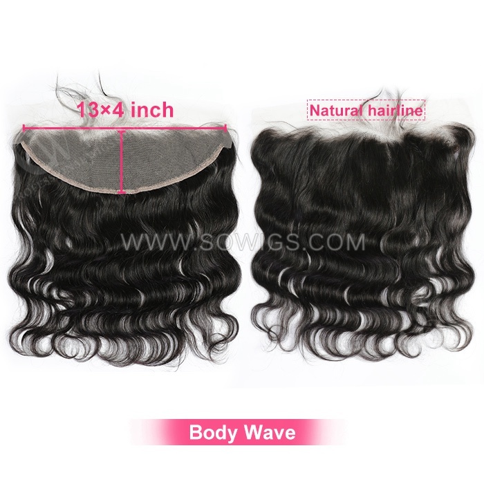 (All texture )13*4 & 13*6 Lace Frontal 100% Unprocessed Virgin Human Hair Natural Color