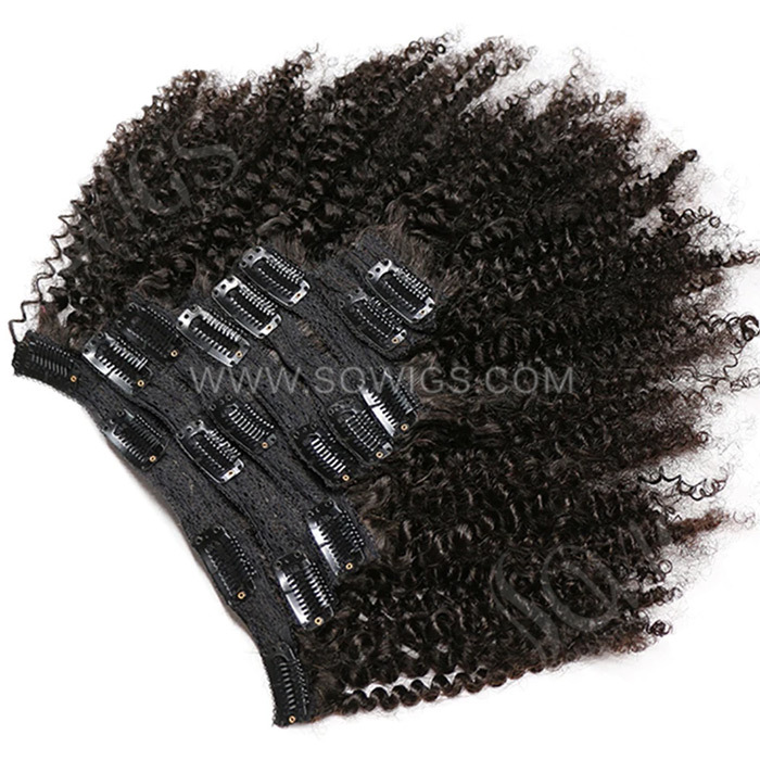 Clip Hair Extension Clip in 8pcs 120gram Natutal Color