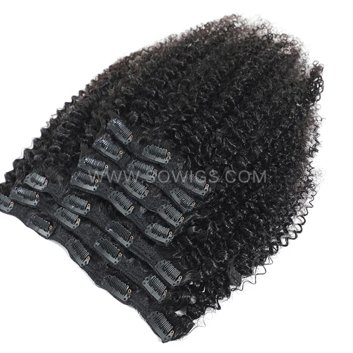 Clip Hair Extension Clip in 8pcs 120gram Natutal Color