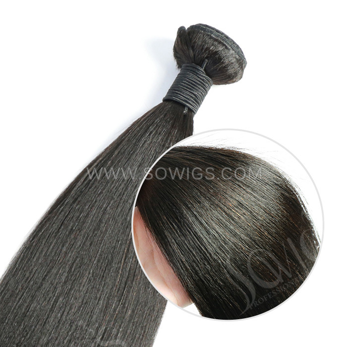 1 Pack Yaki Straight Hair Bundles (100g) or Clip in (120g) 100% unprocessed Virgin Human Hair Extension