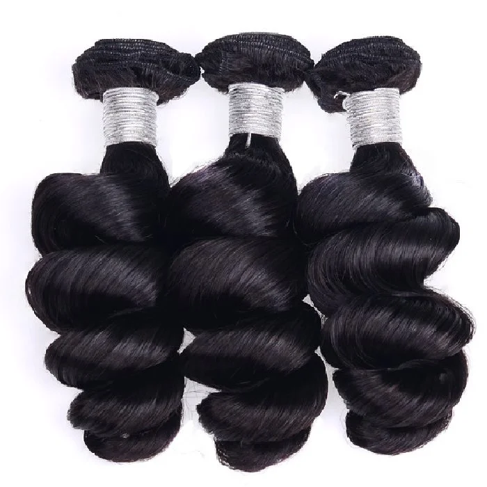 1 Pack Loose Wave Hair Bundles (100g) or Clip in (120g) 100% unprocessed Virgin Remy Human Hair Extension