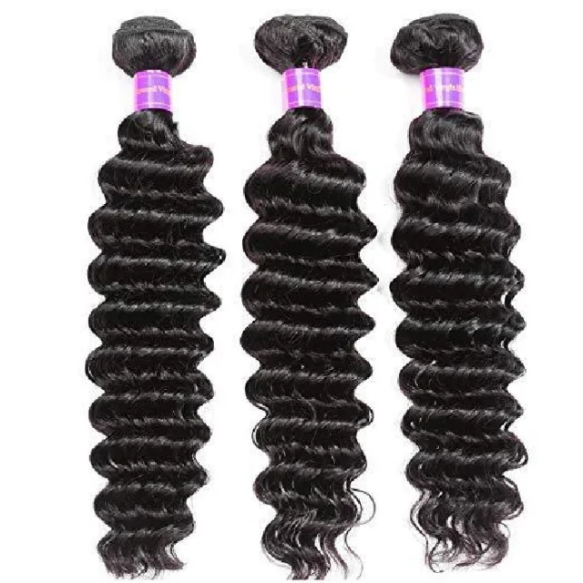 1 Bundle Deep Curly 100% Unprocessed Virgin Human Hair Extensions Double Weft Sowigs Hair