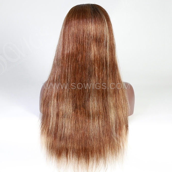 Hightlighted Color 13*4 Lace Front Wigs Lace Wigs Virgin Human Hair Natural Hairline
