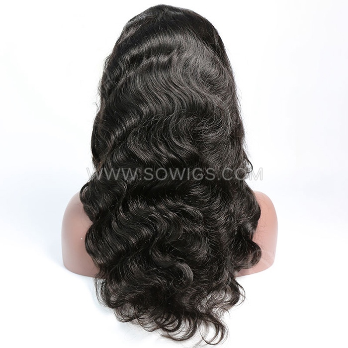 HD Undetectable Lace 13x4 Wigs Full Frontal 150% and 200% Density Lace Wigs Pre Plucked Virgin Human Hair Natural Color