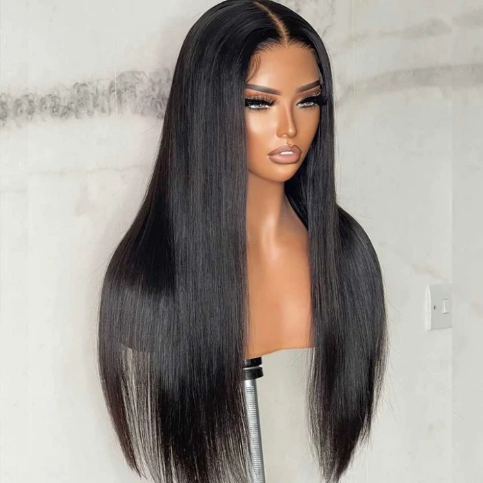 360 Lace Wigs 150% /200% Density Virgin Human Hair Natural Color