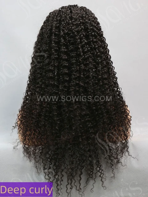 Full Lace Wigs 130% Density Virgin Human Hair Natural Color