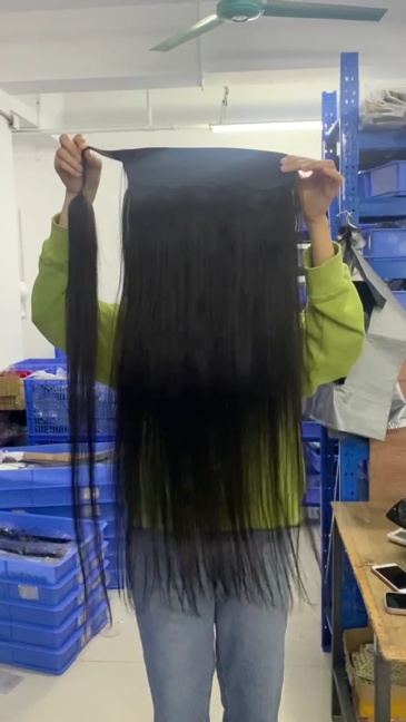 Premium grade Big Ponytail Wrap Around with Clip Ins 100% Unprocessed Virgin Human Hair Natural Color
