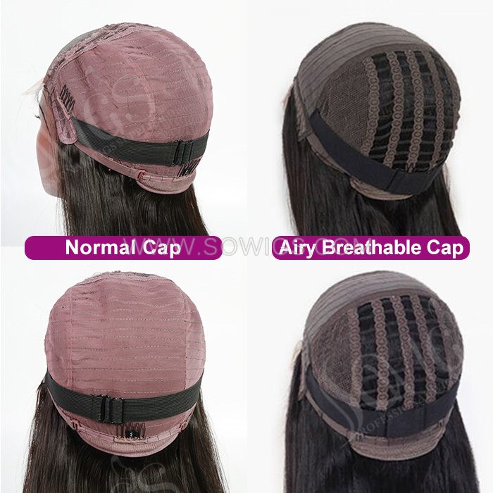Airy cap Pre Cut HD Swiss Lace Glueless 5x5 Closure Wigs 150% 200% Density Lace Wigs 100% Unprocessed Virgin Human Hair Wigs