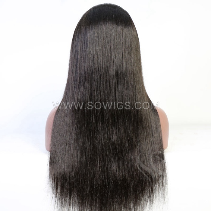 HD Melted 5x5 Closure Wigs 150% or 200% Density Lace Wigs Pre Plucked Virgin Human Hair Natural Color