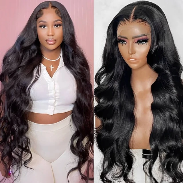 【11 hairstyle】13x4 Full Frontal HD Lace Wigs Glueless Wear Go Lace Wigs 150% 200% Density 100% Virgin Human Hair Natural Color