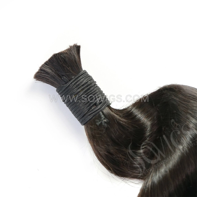 12 to 30 Inch Human Hair Bulk For Braiding No Weft Remy Hair Extensions Crochet Braids Sowigs Hair