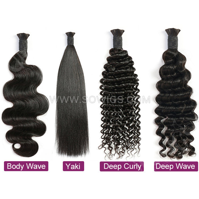 Bohemia Braids Hair Bulk  No Weft Human Hair For Braiding Remy Hair Extensions 100g Sowigs Hair