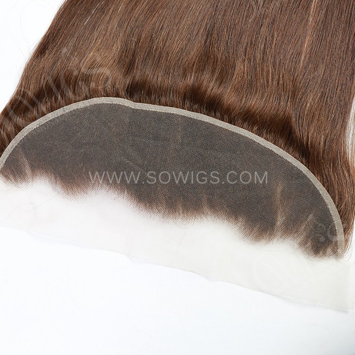 Color 4# Size 4*4 Lace Closure/13*4 Lace Frontals  Premium grade 100% Unprocessed Virgin Human Hair