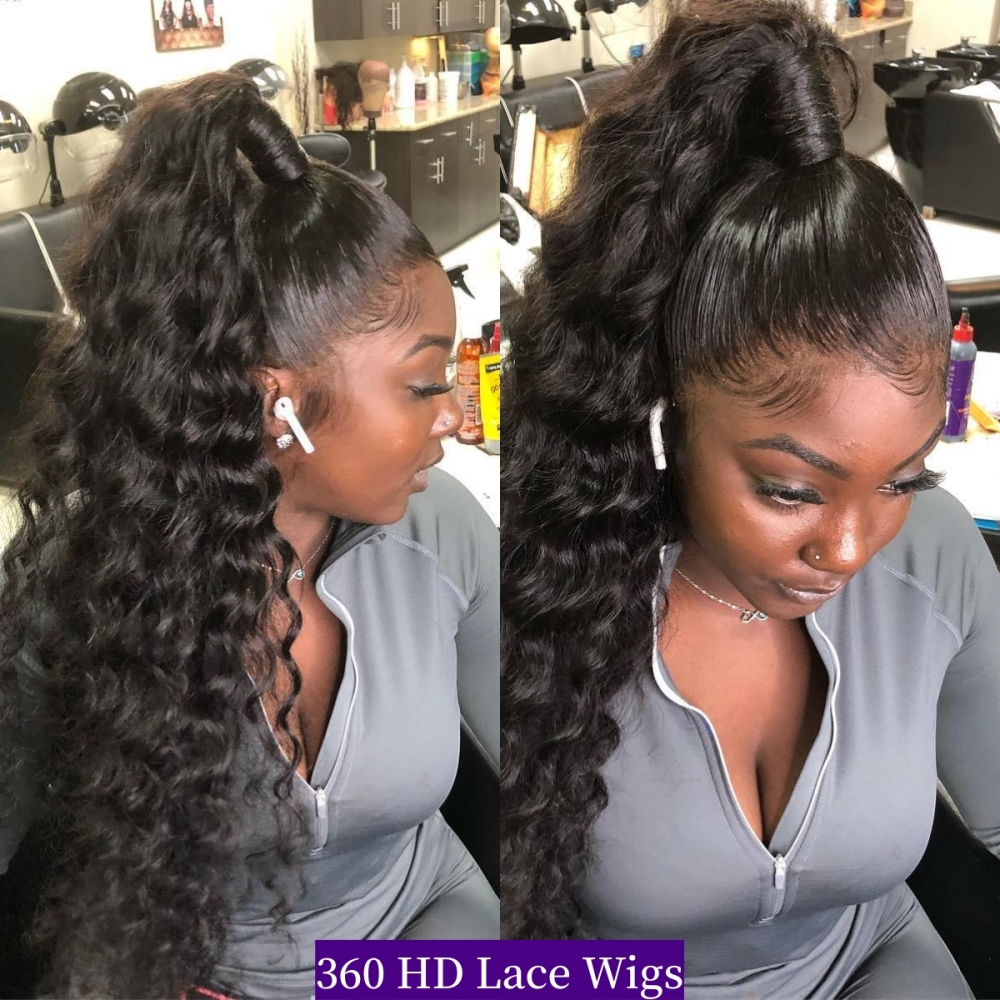 【11 hairstyle】HD 360 Lace Wigs 150% /200% Density Virgin Human Hair Natural Color