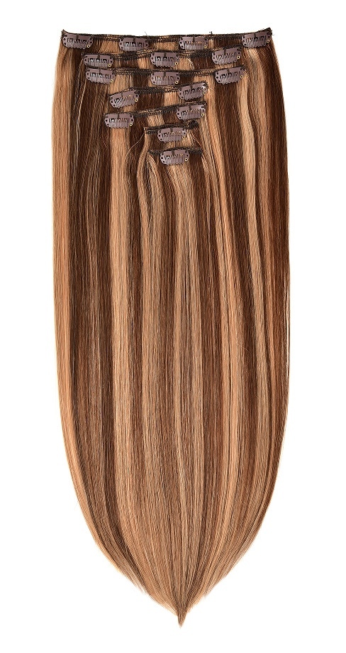 Highlights Color P427 Clip ins extension 100% Virgin Human Hair 1Pack 8pcs 120grams