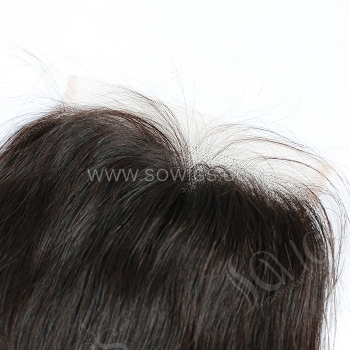 6x6 HD Lace and Transparent Lace Closure 100% Unprocessed Virgin Human Hair Natural Color