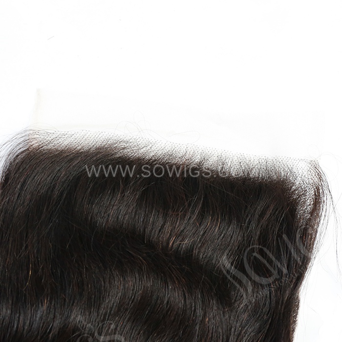 Sowigs 7x7 HD Lace and Transparent Closure 100% Unprocessed Virgin Human Hair Natural Color