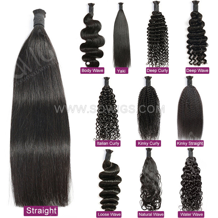 Bohemia Braids Hair Bulk  No Weft Human Hair For Braiding Remy Hair Extensions 100g Sowigs Hair