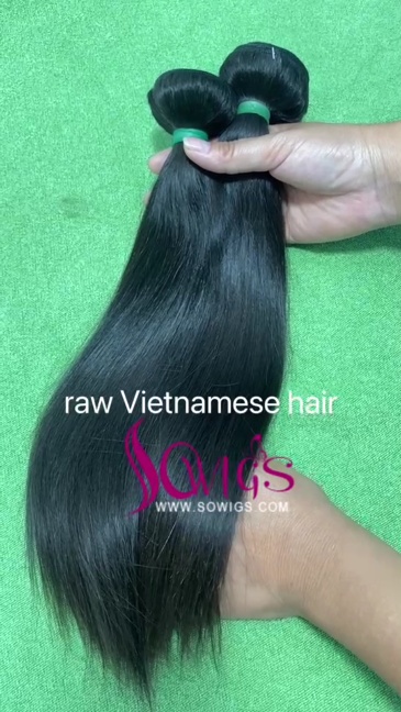 1 Bundle Vietnamese /Burmese Raw Hair 100% unprocessed Virgin Human Hair Extension Natural Color