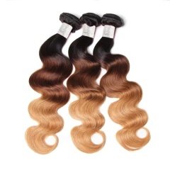 Sowigs 12A Grade Three Tone Color 1b/4/27 Virgin Hair 1 Bundles Deal