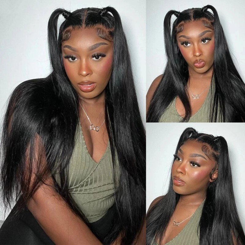 HD Lace Full Lace Wigs 130% And 180% Density Pre Plucked 100% Virgin Human Hair Natural Color