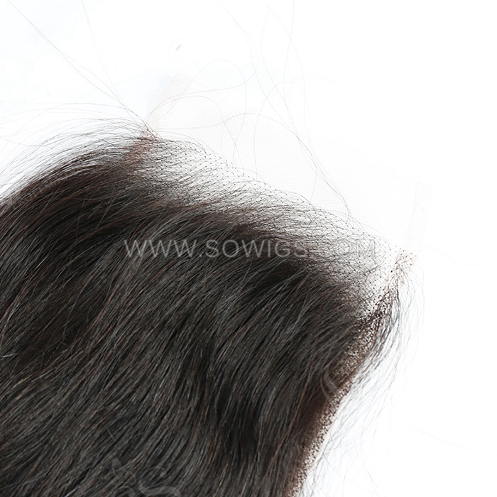 4x6 HD Lace Closure 12A Grade 100% Unprocessed Virgin Human Hair Natural Color