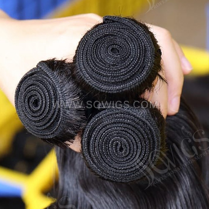 Sowigs 1 Bundle Raw Brazilian Body Wave 100% unprocessed Virgin Human Hair Extension Natural Color