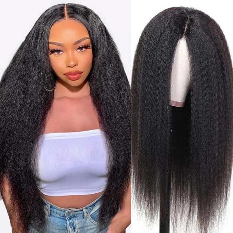 Glueless HD and Transparent 2x6 Lace Closure Wigs Wear Go Lace Wigs 100% Unprocessed Virgin Human Hair Natural Color