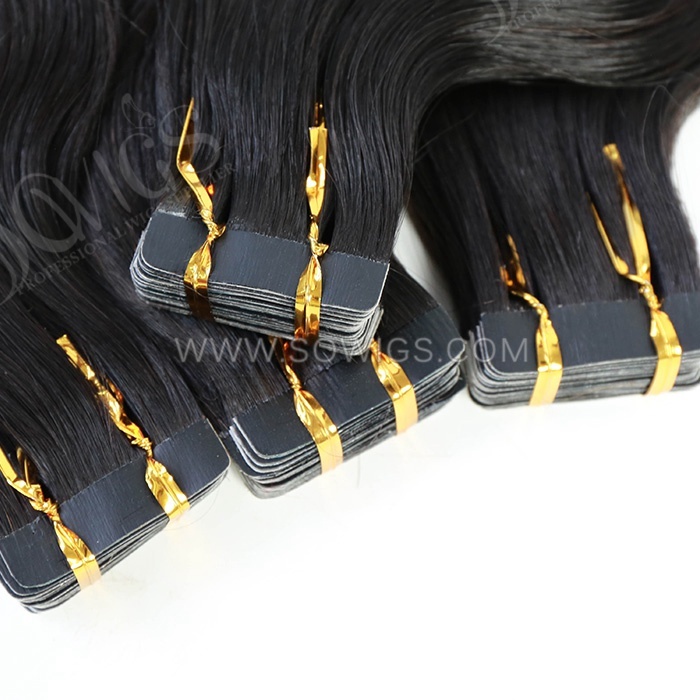 Sowigs Tape ins Extension Body Wave12A Gade Virgin Hair 1/3/4 Packs 20/60/80 Pcs Deal