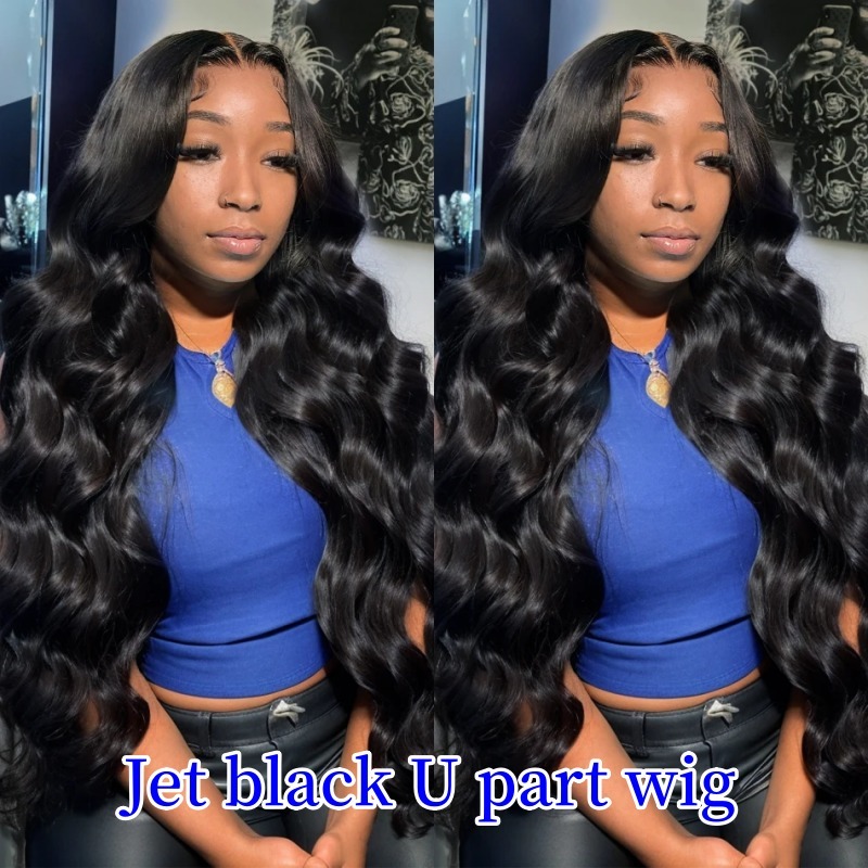 Straight Hair U Part Wigs  V Part Wigs 130% & 300% Density 100% Unprocessed Virgin Human Hair Natural Color
