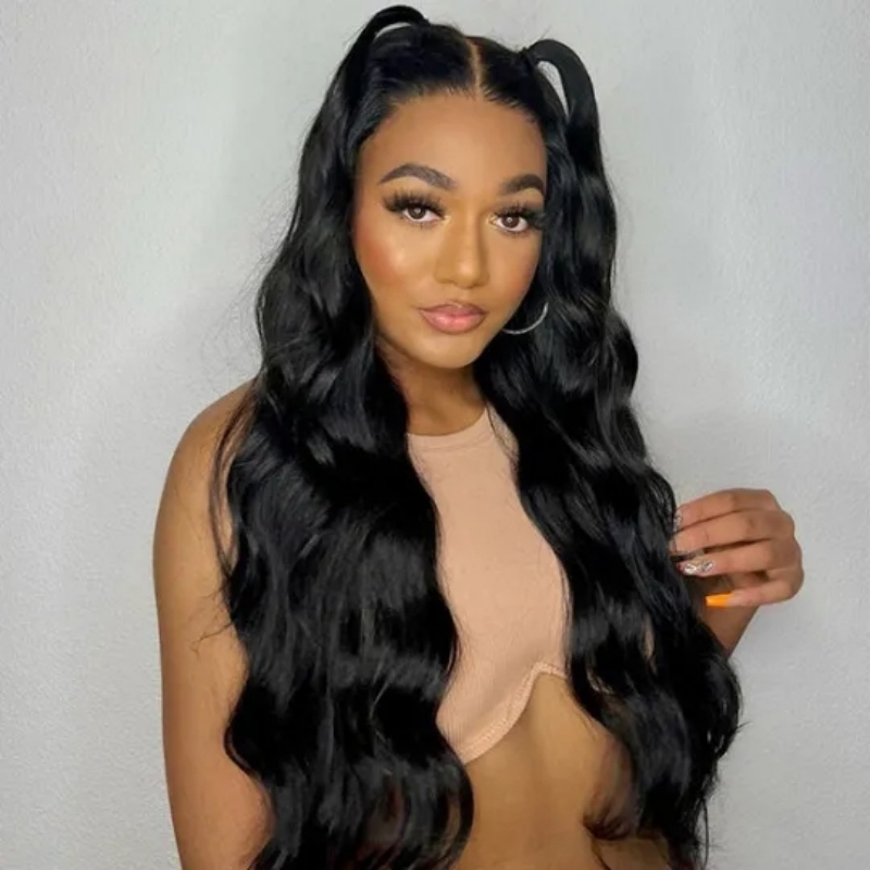 Full Lace Wigs 130% Density Virgin Human Hair Natural Color