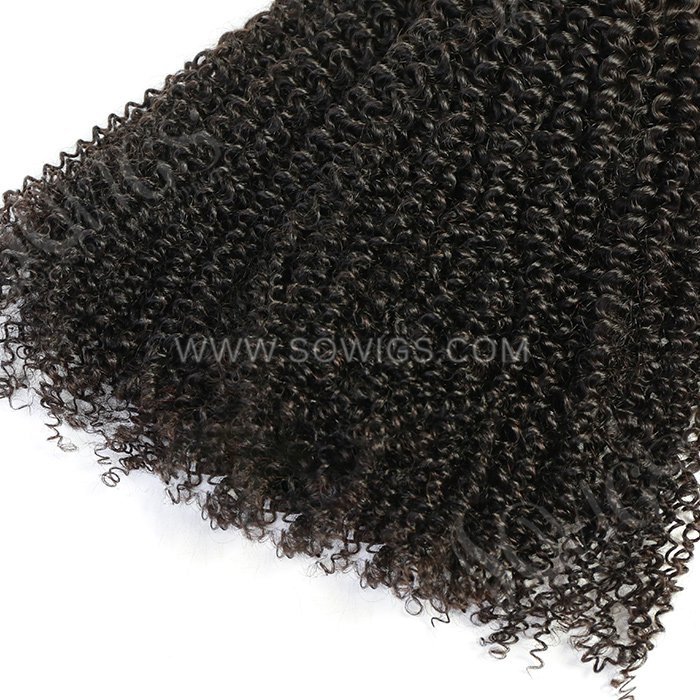 1 Bundle Raw Vietnamese Hair Afo Kinky Curly (Can bleach to color 613#)100% Unprocessed Human Hair Extension Natural Color
