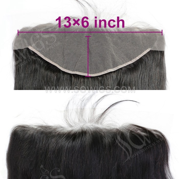 (All hairstyle link) Raw HD 13x6 Lace Frontals Small Knots 100% Unprocessed Human Hair Natural Color