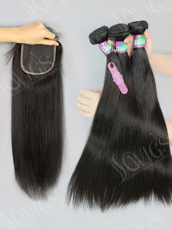 Sowigs One Donors Virgin Hair 3 Bundles with 4x4 HD And Transparent Lace Closure
