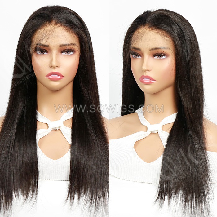 3D Design Glueless 9x6 HD Lace Closure Wigs Wear Go Lace Wigs Natural Color 100% Unprocessed Human Hair Wigs