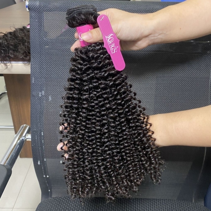 12A Grade Kinky Curly Hair Weave 1/3 Bundles Virgin Remy Human Hair Extension