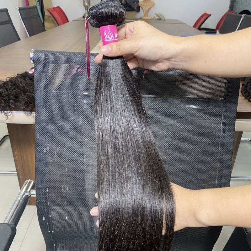 12A Grade Straight Hair Weave 1/3 Bundles Virgin Remy Human Hair Extension