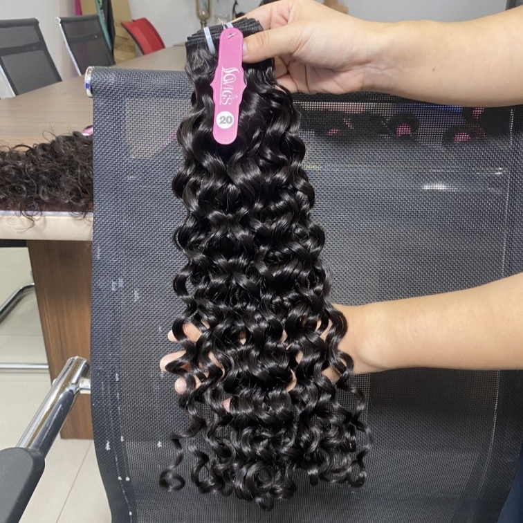 12A Grade Italian Curly Hair Weave 1/3 Bundles Virgin Remy Human Hair Extension