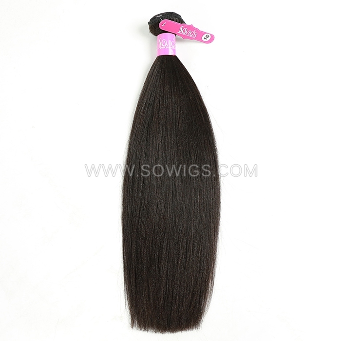 12A Grade Yaki Hair Weave 1/3 Bundles Virgin Remy Human Hair Extension