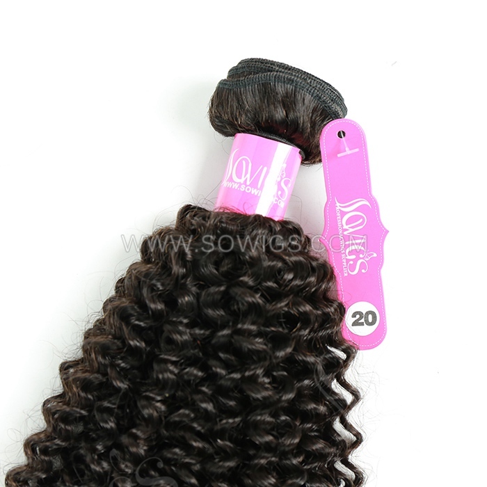 12A Grade Kinky Curly Hair Weave 1/3 Bundles Virgin Remy Human Hair Extension