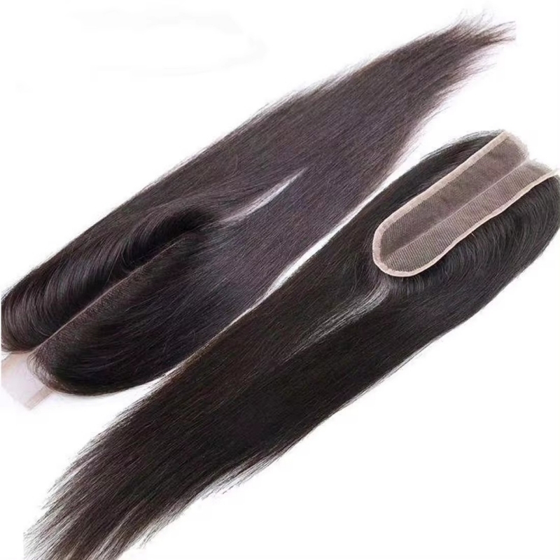 2x6 HD Lace and Transparent Lace Closure 100% Unprocessed Virgin Human Hair Natural Color