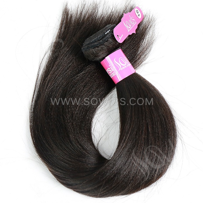 12A Grade Yaki Hair Weave 1/3 Bundles Virgin Remy Human Hair Extension