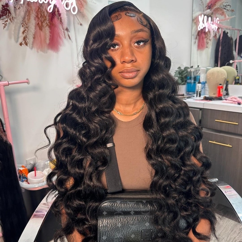 12-40inch U Part Wigs V Part Wigs 150% /200% /300% Density Loose Deep Wave Virgin Human Hair Natural Color