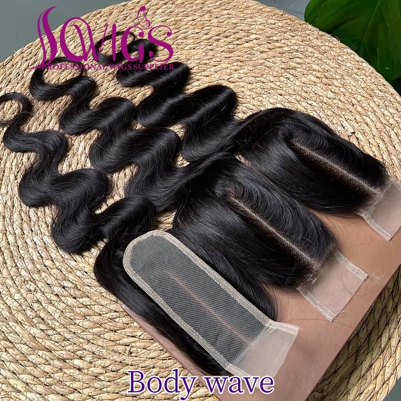 2x6 Lace Closure 100% Unprocessed Virgin Human Hair Natural Color